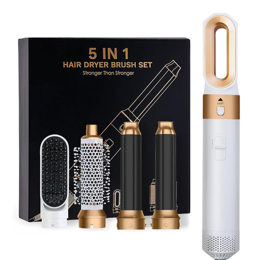 5-in-1 hot air comb Multi-functional hair dryer Straightener curling iron dual-use hair dryer comb electric hair dryer